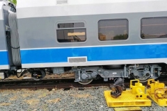 Die ersten zwei von achtundzwanzig Zügen sind eingetroffen