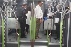 Die ersten zwei von achtundzwanzig Zügen sind eingetroffen