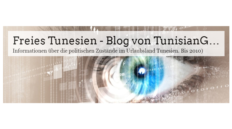 Blog TunisianGhost von 2008 - 2010 unter http://freies-tunesien.over-blog.com