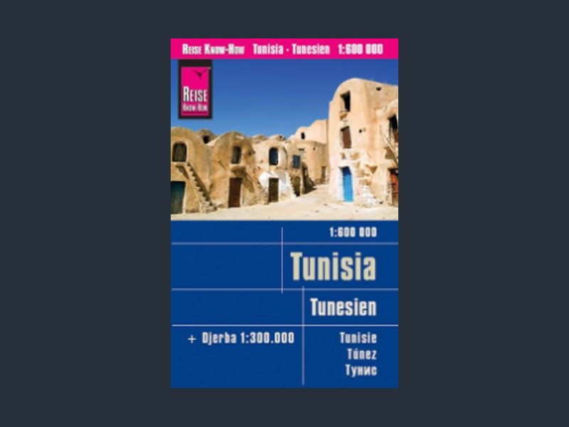 Reißfeste Landkarte Tunesien (1:600.000) mit Djerba (1:300.000)