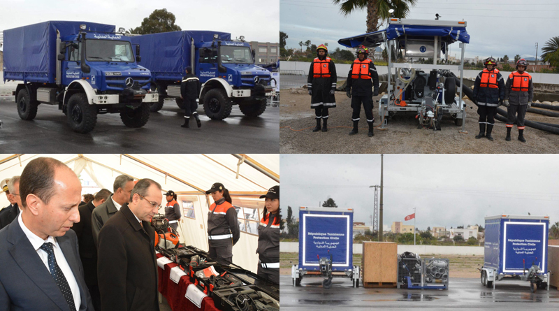 THW-Lieferung vom 28. Januar 2019 nach Tunesien - Ausrüstung zur Hochwasserbekämpfung