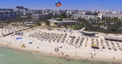 Marhaba Resort-Komplex - Blick vom Strand