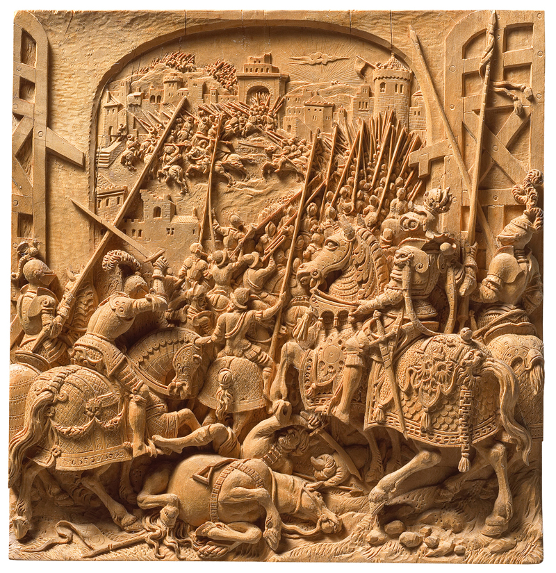 Schlacht von Tunis von Dirk Coornhert, Süddeutsch (Nürnberg?), um 1560 Kirschholz Kunsthistorisches Museum Wien, Kunstkammer, Inv.-Nr. KK 3986 © KHM-Museumsverband