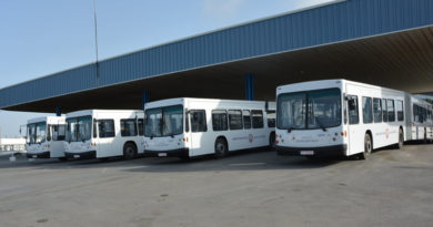 Gelenk-Linienbusse der Société de Transport du Sahel Sousse (STS)