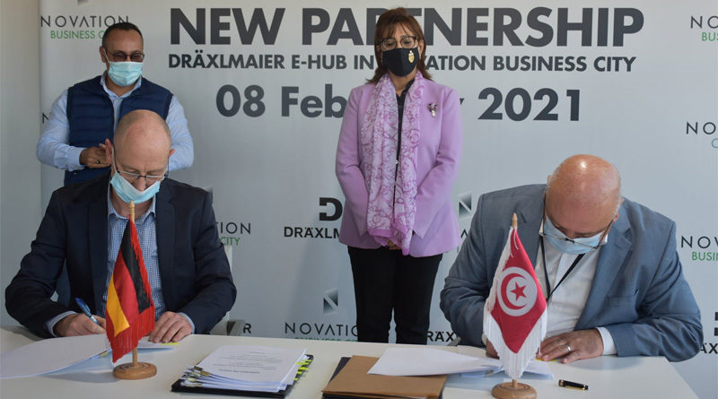 Entwicklungszentrum Dräxlmaier zeichnet Vertrag für Innovationszentrum im Technologiepark Sousse