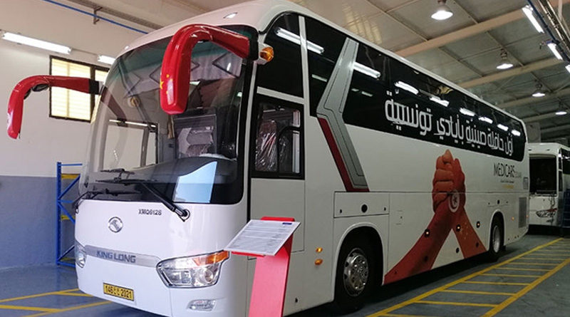 Montage des ersten Busses "King Long" in Tunesien durch die Zouari-Gruppe