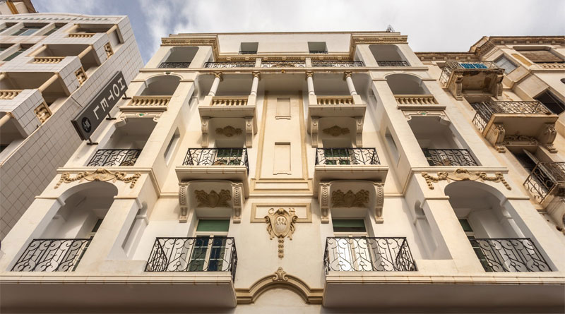 Art Deko Fassade des Hotel Carlton Tunis - Bild: Carlton