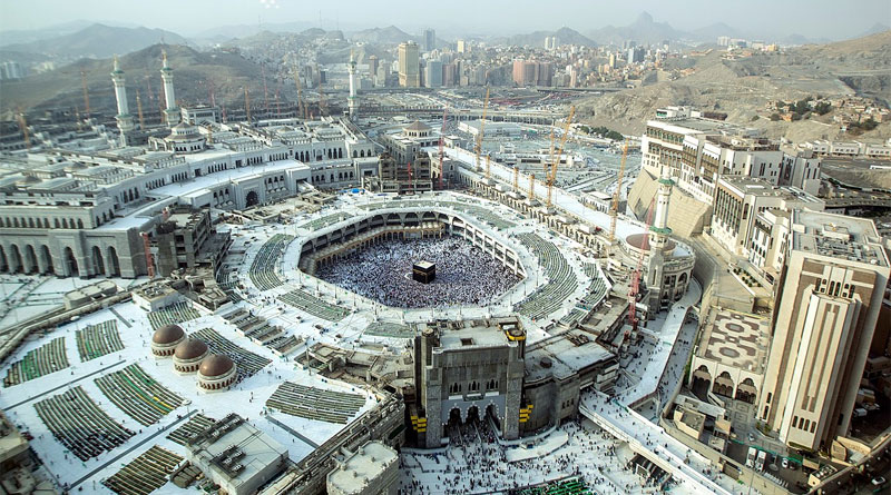 Kaaba in Mekka - Bild: Von Saudipics.com - Saudipics.com, CC BY-SA 4.0, https://commons.wikimedia.org/w/index.php?curid=82487698