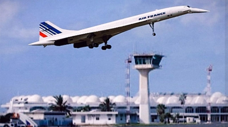 Erstflug eines Flugzeuges des Typs Concorde vom Flughafen Charles de Gaulle (CDG), Frankreich, nach Djerba (DJE) in Tunesien.