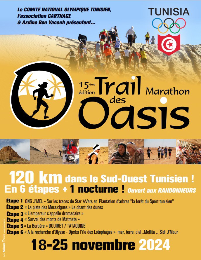 15. Marathon des Oasis 2024 in Tozeur - Programm