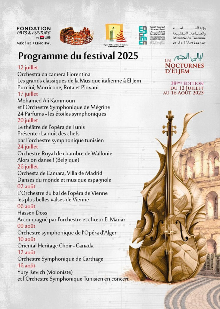 38. Internationales Festival für sinfonische Musik El Jem 2025 - Programm