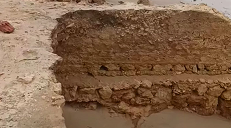 Nabeul: Sturm Harry legt alte Ruinen am Strand frei: Reste von Neapolis?