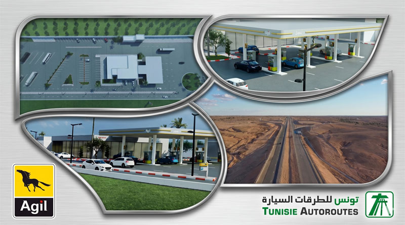 Bau von Tankanlagen und Raststätten auf der A1 zwischen Sfax und Gabès